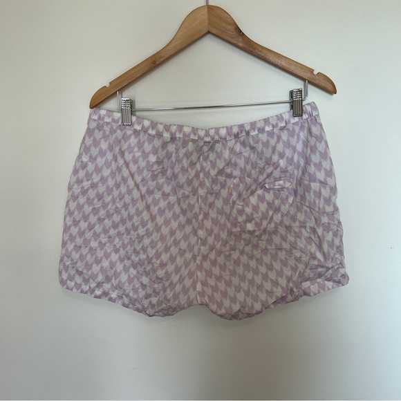 Kerri Rosenthal Purple Heart Short Sleeve Pajama Set Size Large - Picture 7 of 7